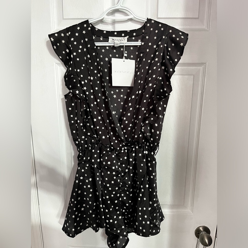 Maccs The Label | Black Romper With Stars